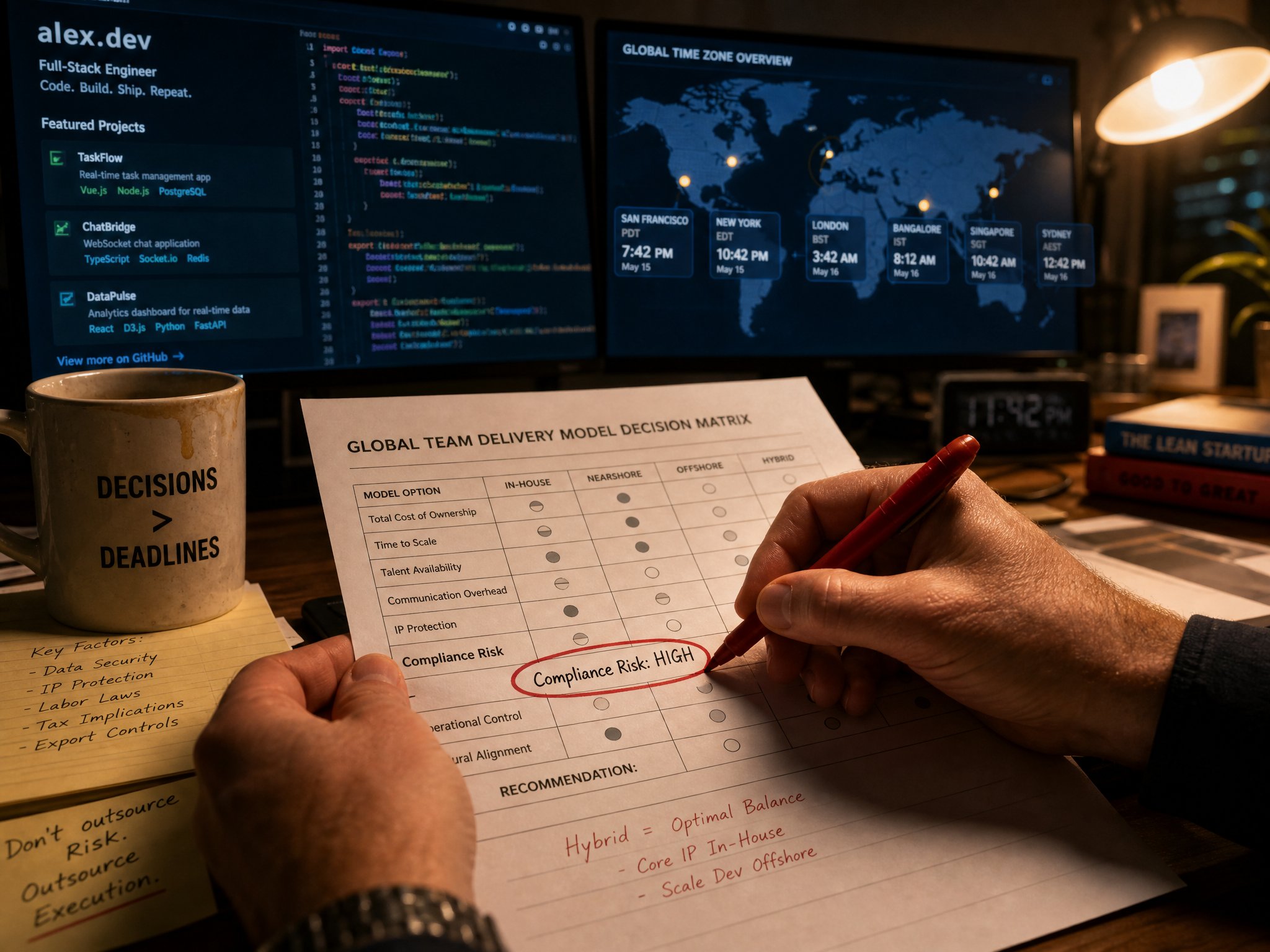 Choose with a cost-and-risk decision matrix